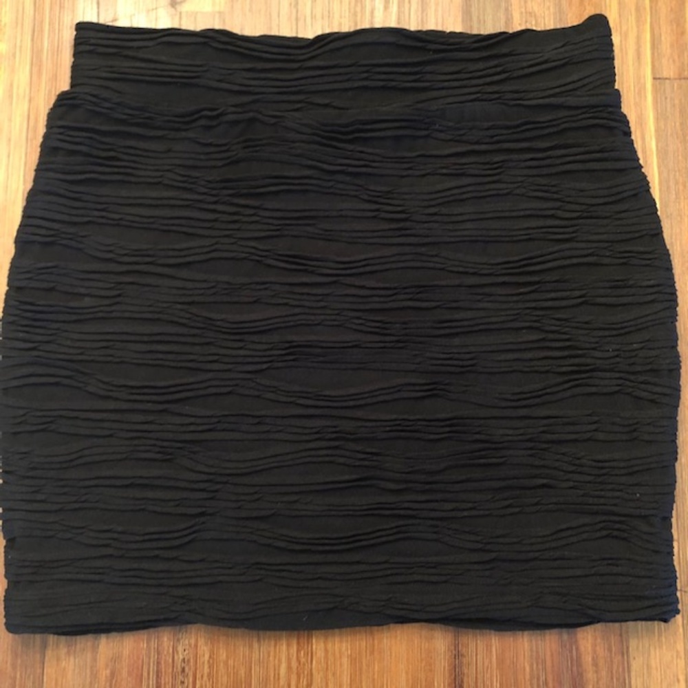 Stretchy Black Mini Skirt